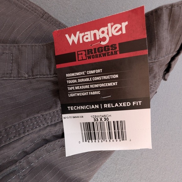 Wrangler RIGGS Workwear Technician Pants Mens 33x30 Relaxed Fit Ripstop NWT - Picture 5 of 6